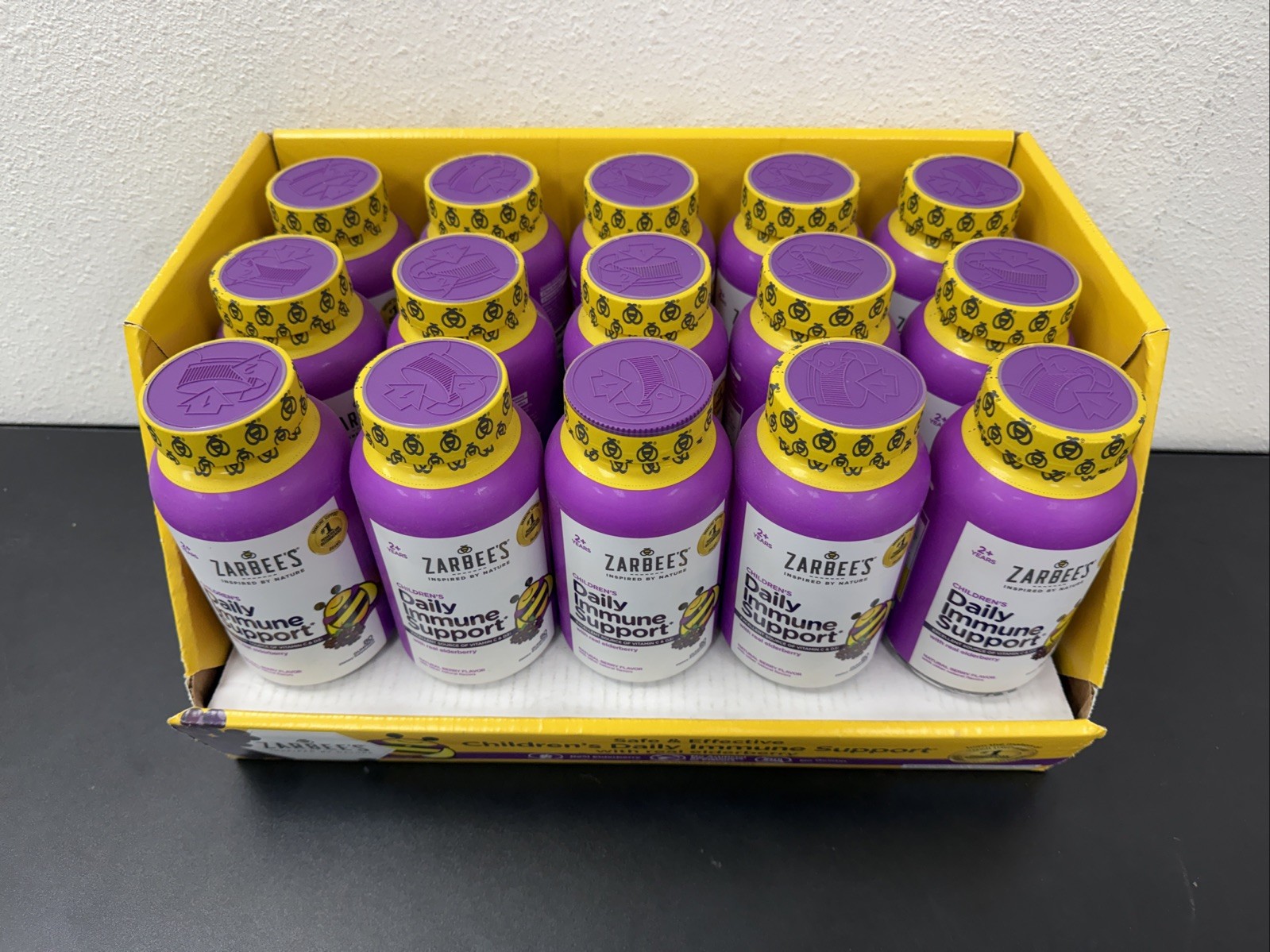 Lot Of 15 Zarbee’s Children’s Elderberry Immune Support 80 Ct Exp 08/25