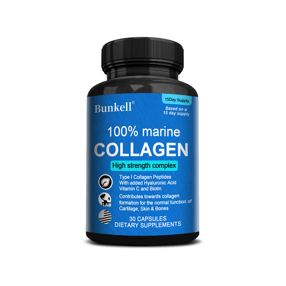 100% Marine Collagen Peptides Dietary Supplement Unflavored 2 Month Supply