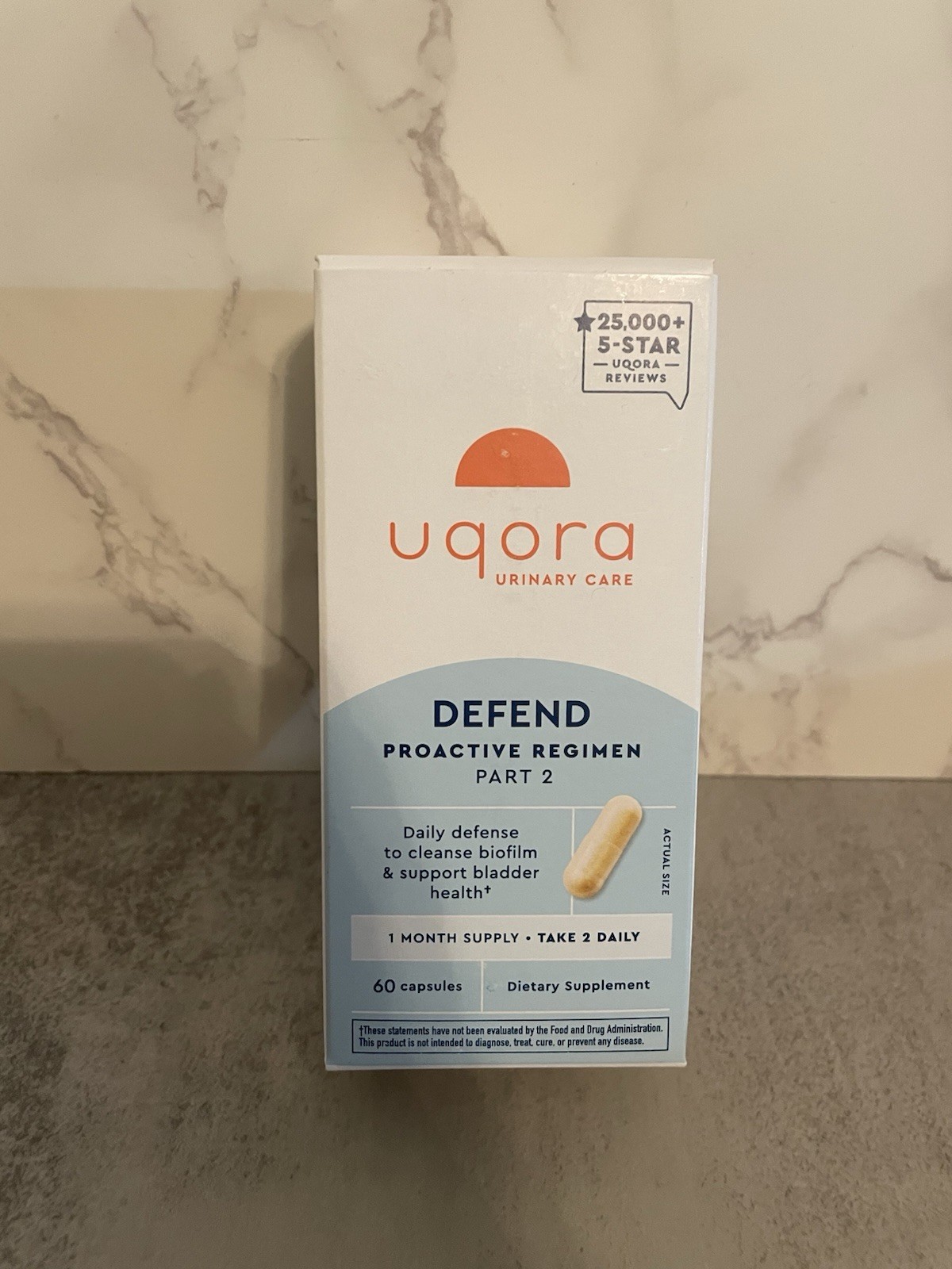 Uqora Defend 2 Dietary Supplement Capsules Exp 2/2027 Sealed New