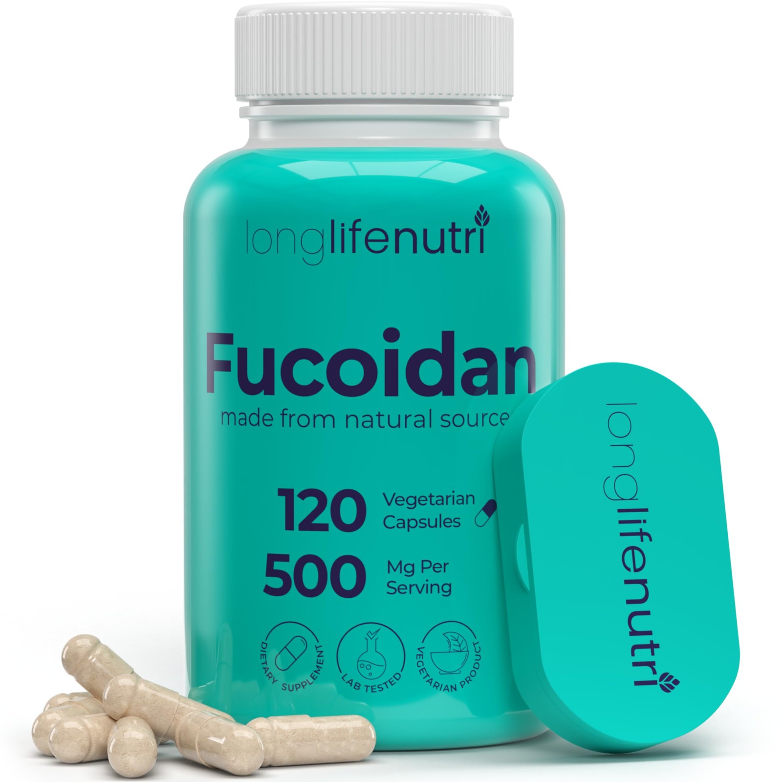 Fucoidan 500mg – Brown Seaweed Extract Supplement from a Natural Source of…