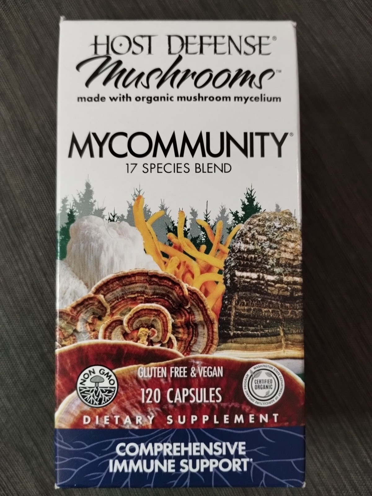 Host Defense Mushrooms MyCommunity Comprehensive Immune Support 120 Caps 2028