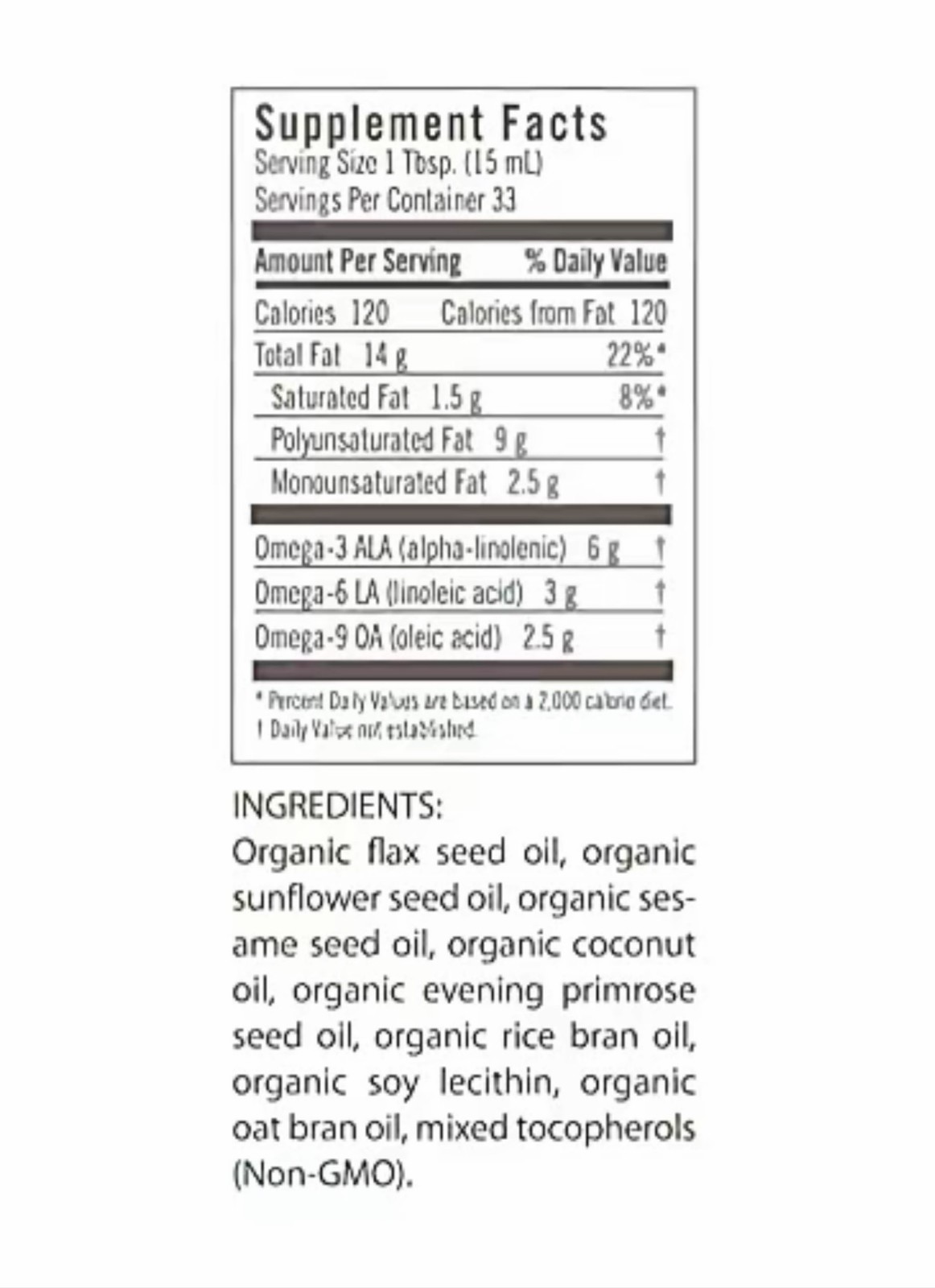 Flora Udo’s Choice Organic Udo’s Oil 3-6-9 Blend Liquid 8.5 Oz