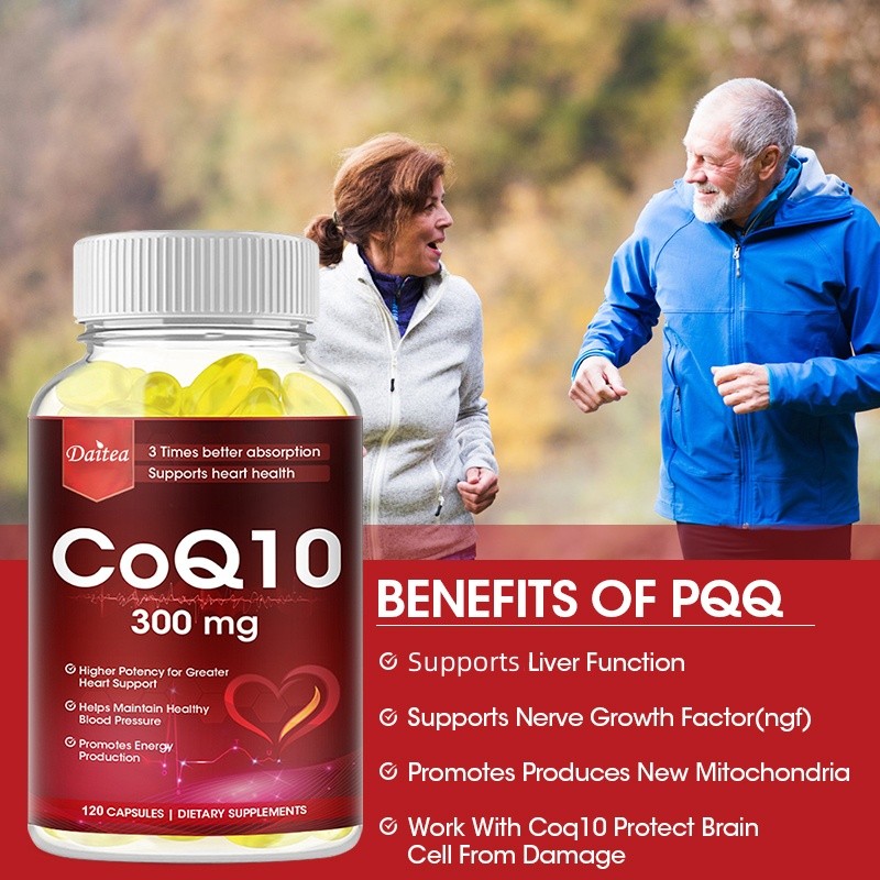 300mg CoQ10 Capsules,Triple Absorption,Cardiovascular Health, Boost Energy 120CT