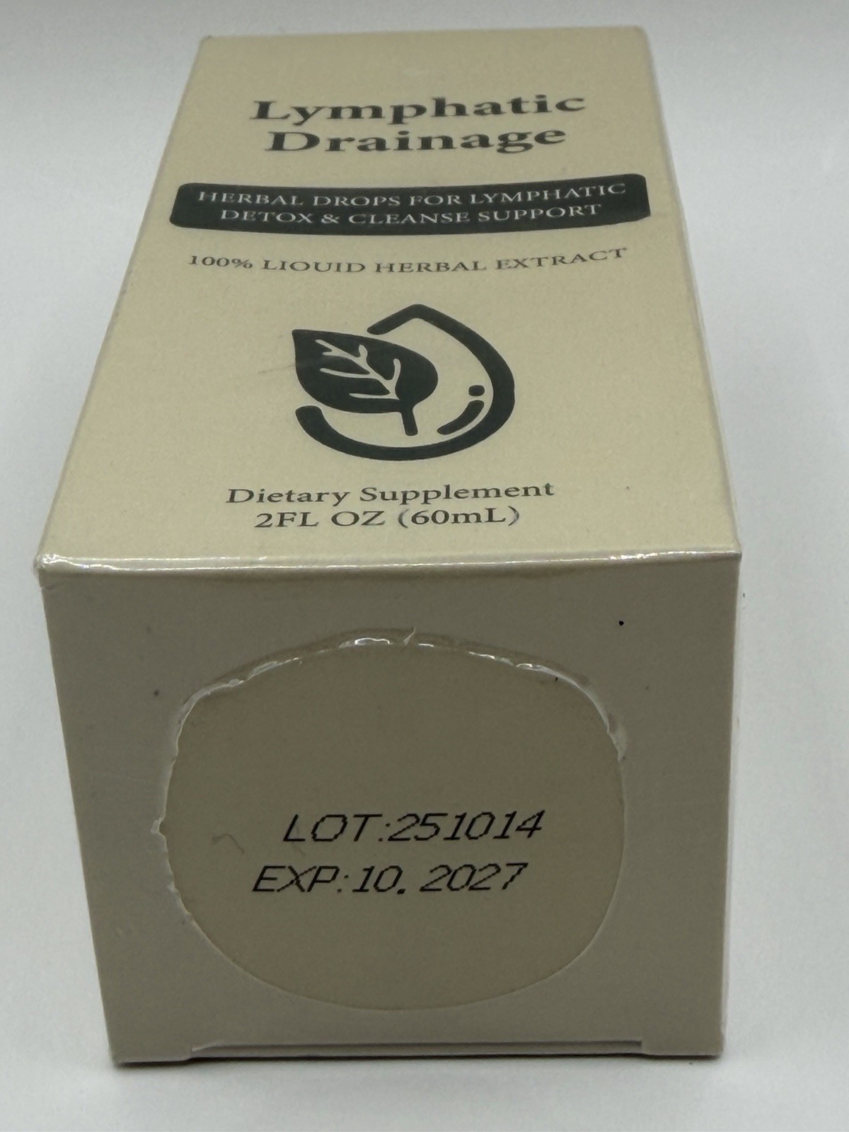Lymphatic Detox Herbal Drops Echinacea Elderberry Plantain 2 fl oz Exp 10/2027 D