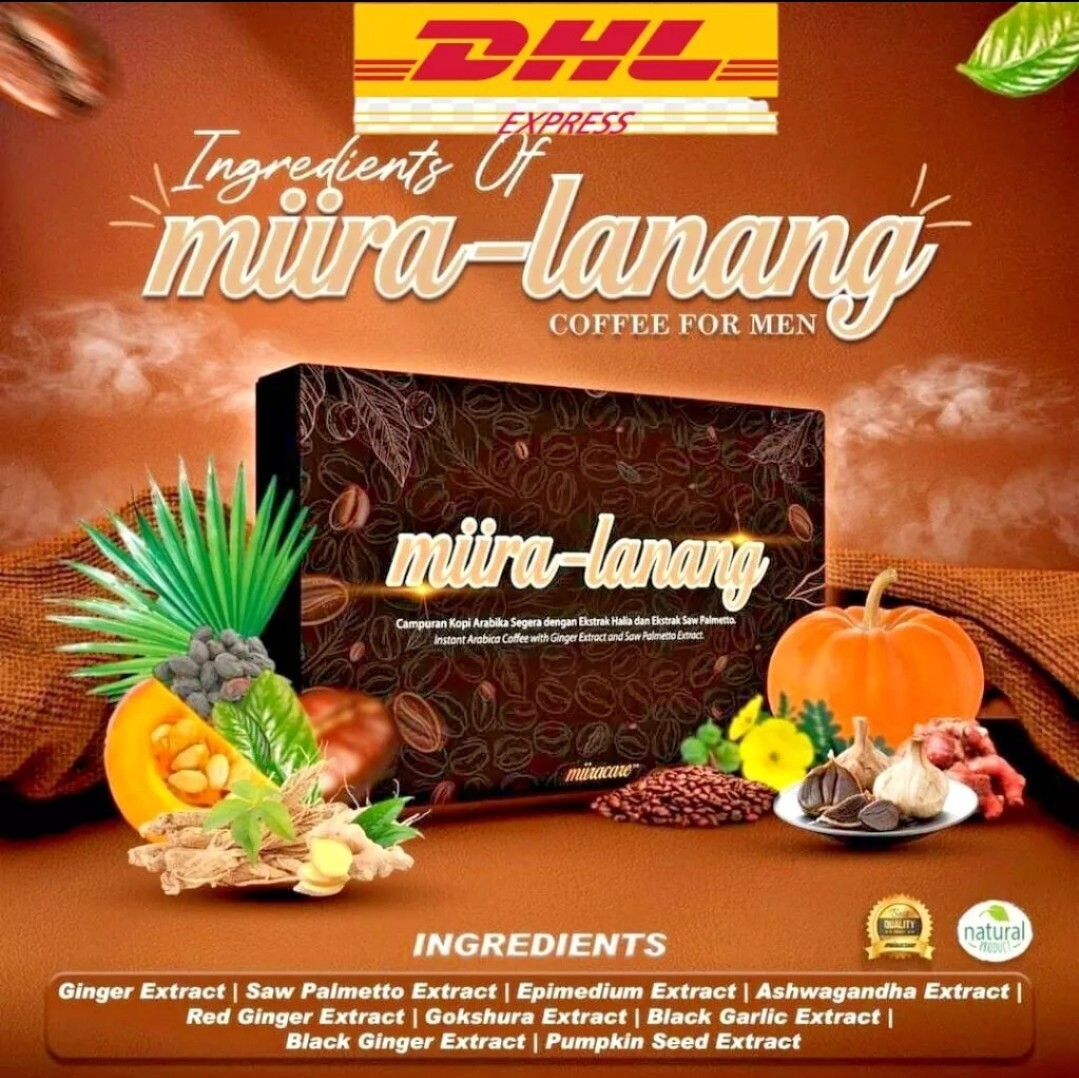 Miira Lanang Coffee For Men Supports Strong Sexual Health 1 Box (40 Sachets)