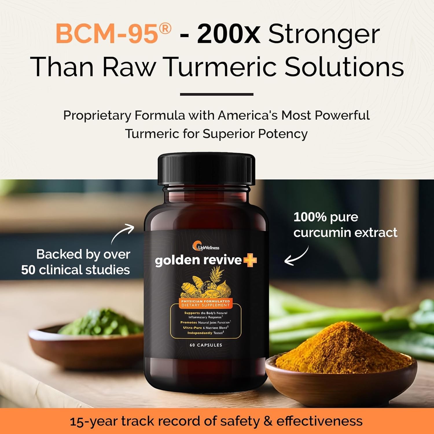 Golden Revive + Joint Support Supplement Featuring 60 Count (Pack of 1)
