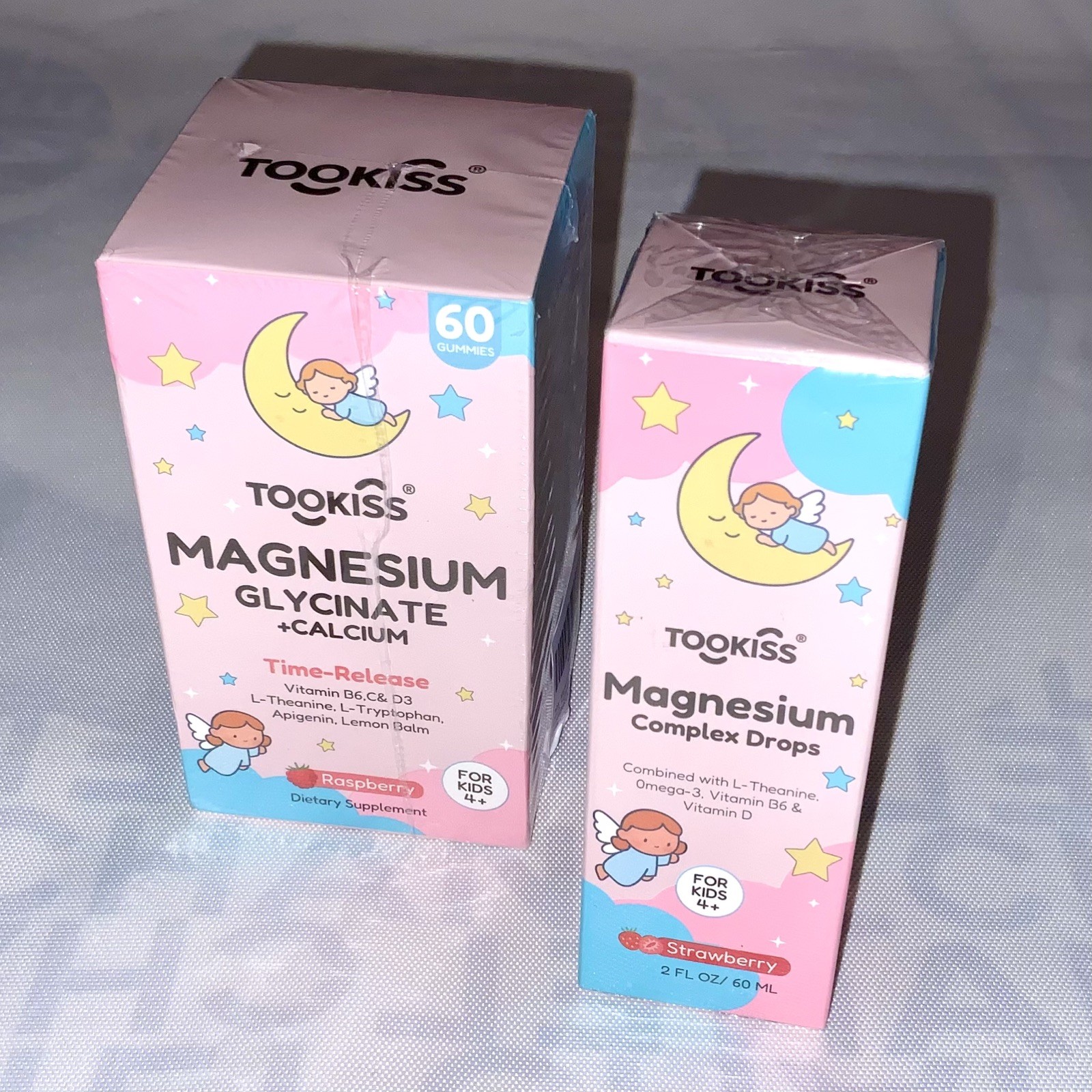 ( 2 PACK ) Tookiss Magnesium Complex DROPS & GUMMIES Sleep Kids Vegan Non-GMO