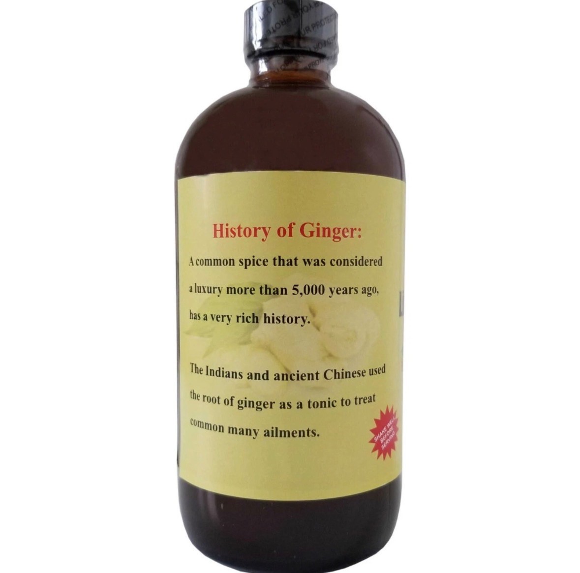 AIH Organic Ginger Living Bitters Herbal Dietary Supplement Detox & Energy