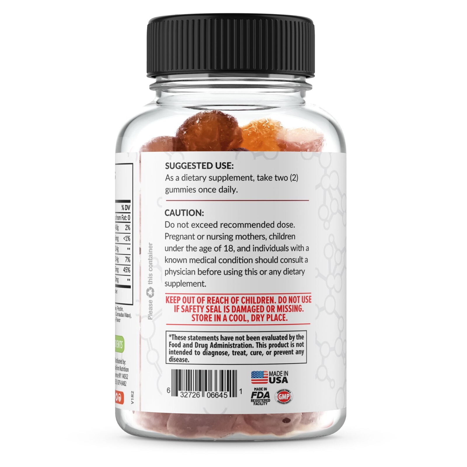 Extra Strength Joint Support Gummies with Glucosamine & Vitamin E – 60 Count