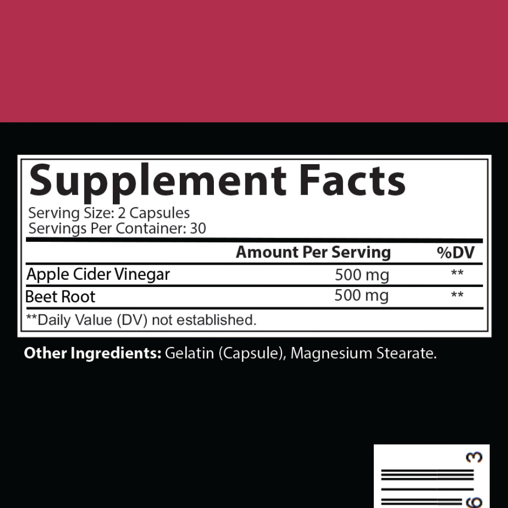 Weight Loss Apple Cider Vinegar + Beet Root & Turmeric + Ginger Maxx Pills