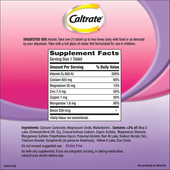Caltrate Bone Health Advanced 600 mg Calcium D3, Magnesium 320 Tablets EXP 2025+
