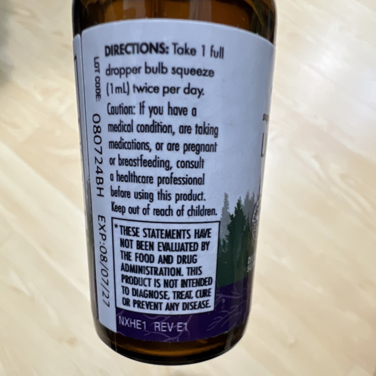 Host Defense Lion’s Mane Extract Memory & Nerve Support 1 fl oz USDA Organic