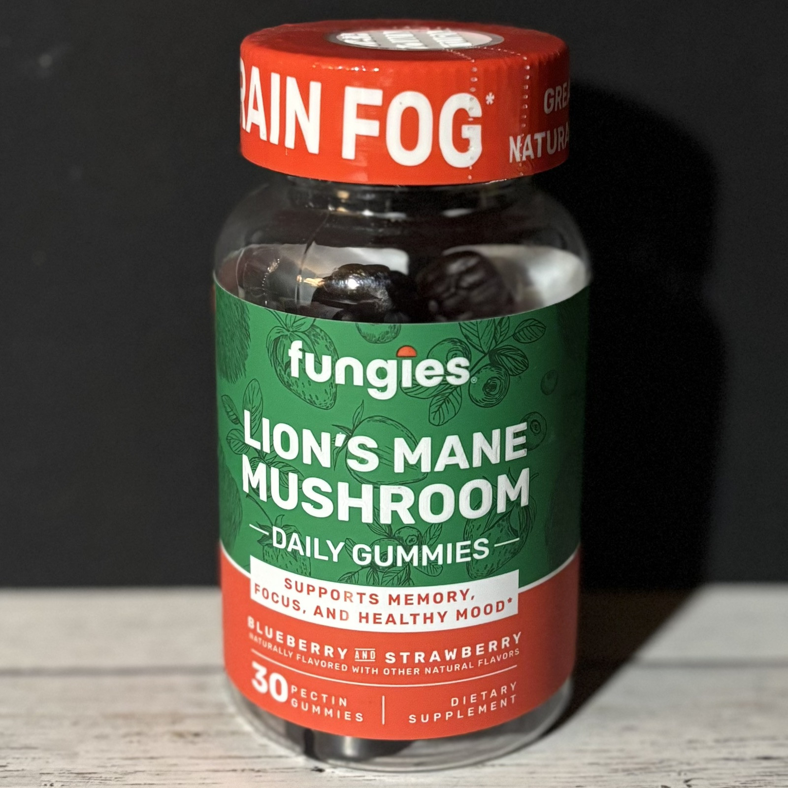Fungies Lion’s Mane Mushroom Daily Gummies – 30 Pectin Gummies-Expires 06/2027