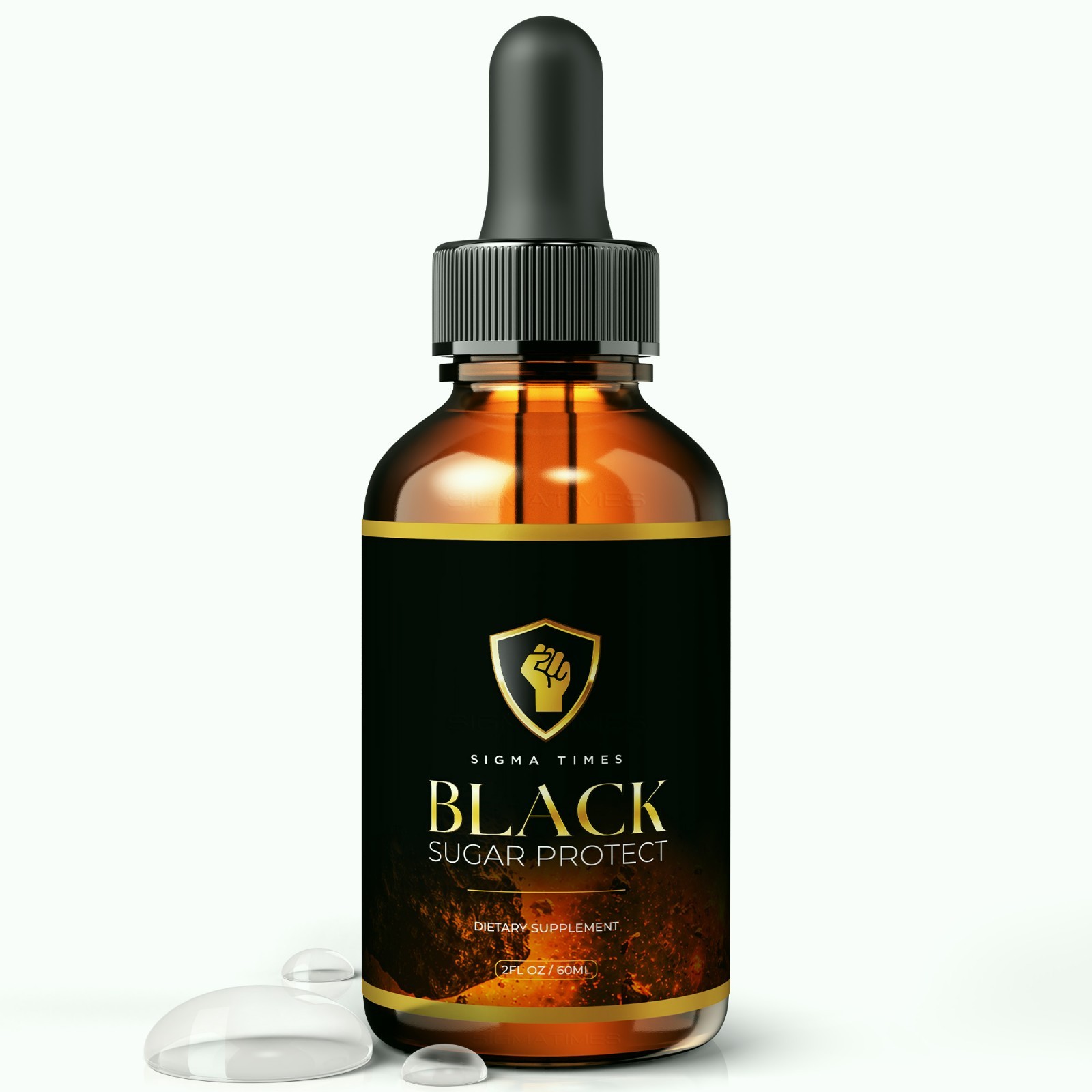 Black Sugar Protect Drops, For Healthy Blood Support & Circulation (30 servs)