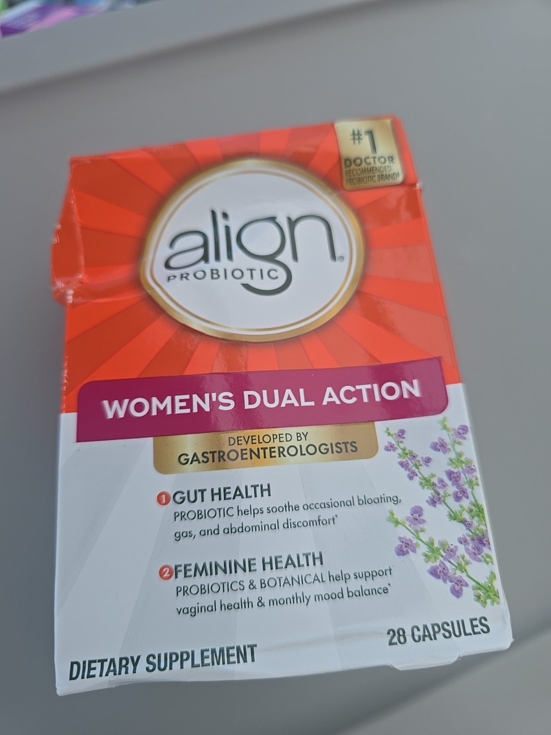 NEW Align Womens Dual Action Probiotic Gut & Feminine Health 28 Capsules 10/2025