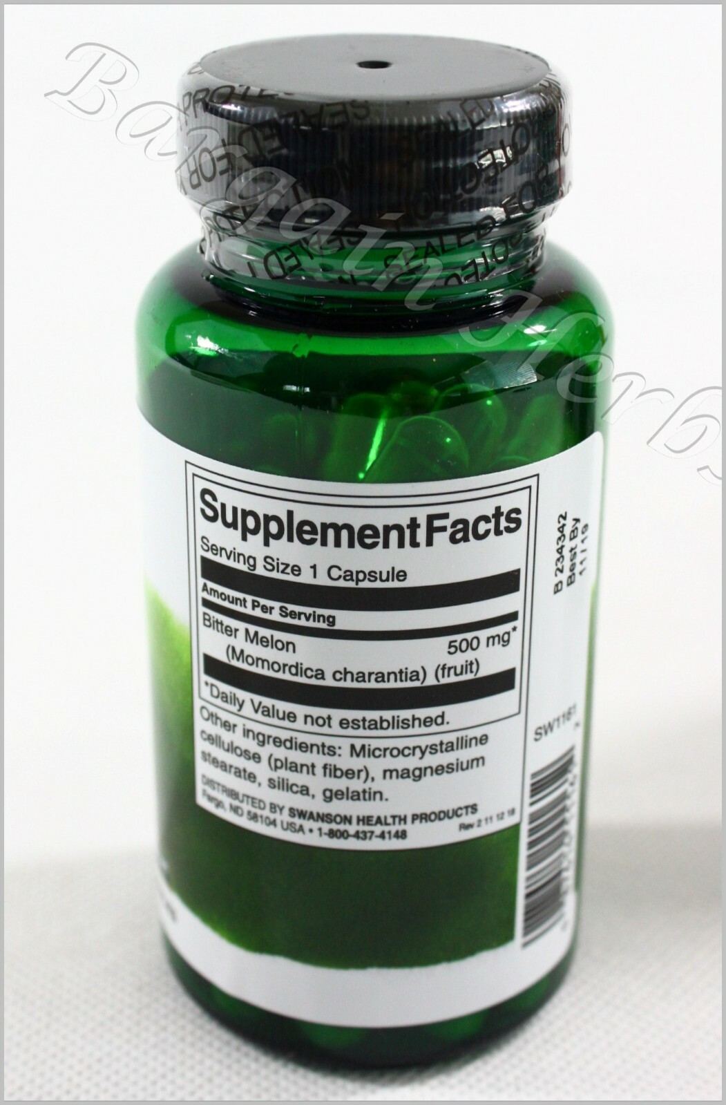3x Swanson Bitter Melon Blood Sugar Supplement 500mg 60 Capsules Exp. 02/26