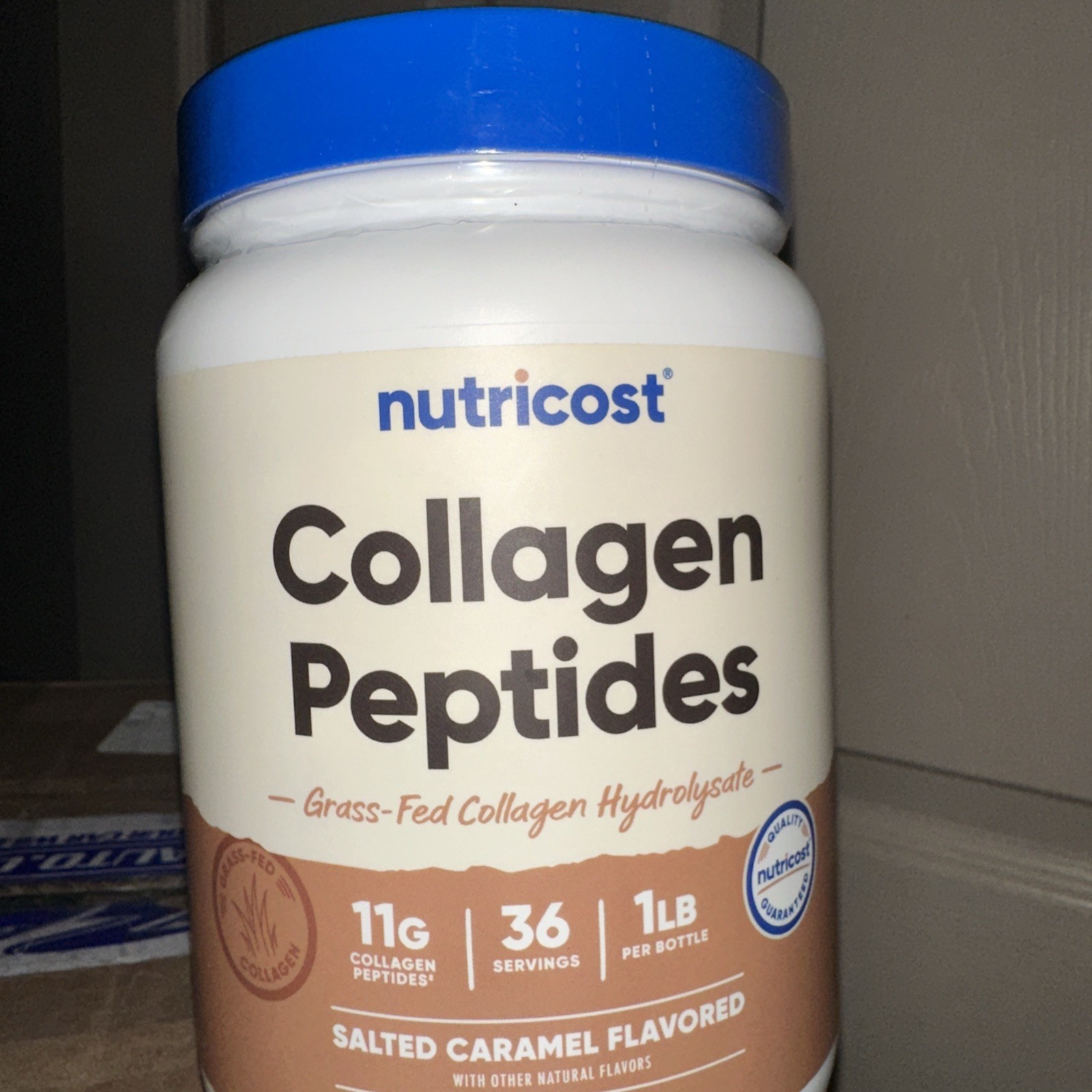 Nutricost Grass-Fed Collagen Powder 1LB (454 G) (Salted Caramel)