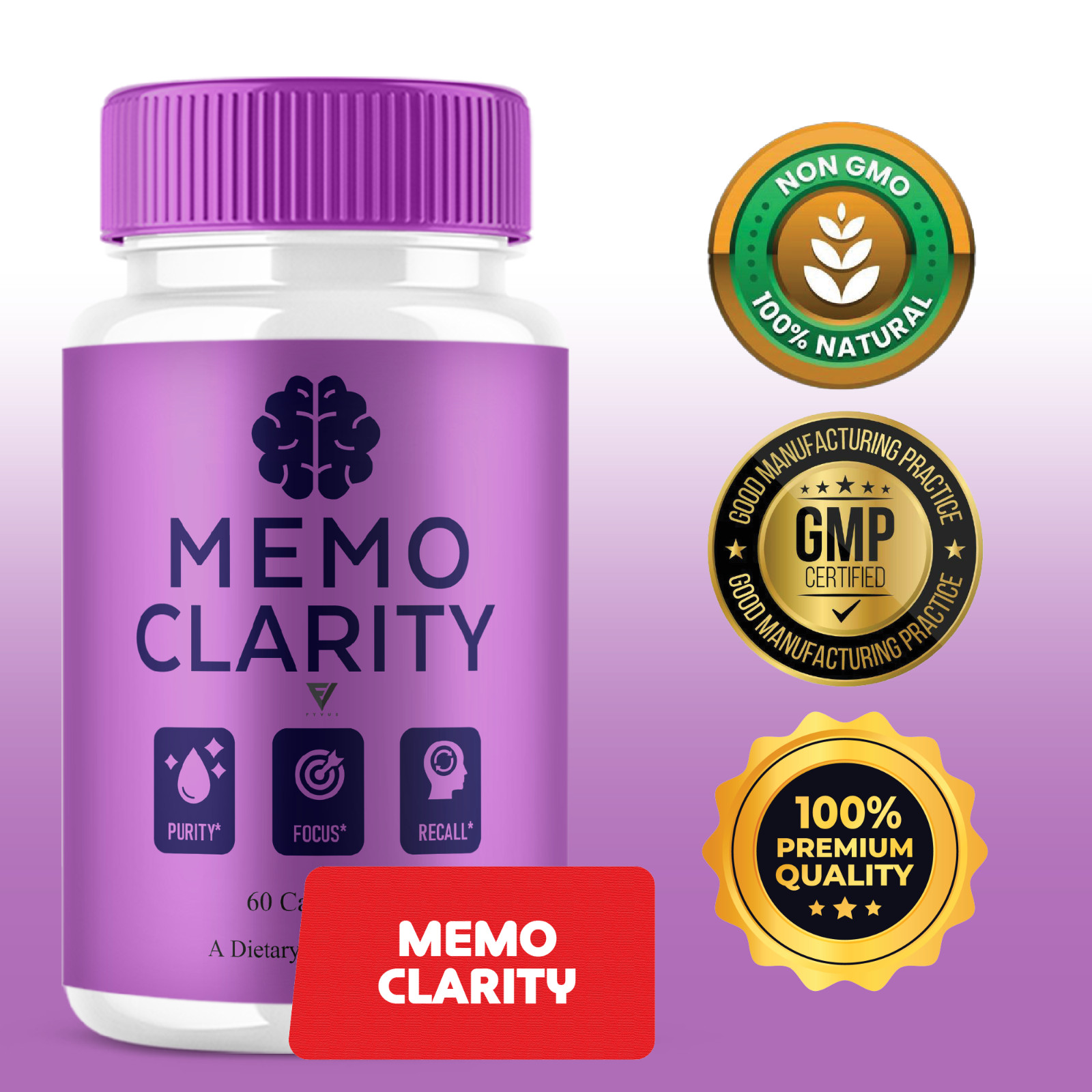 (2 Pack) Memo Clarity Memory Capsules, MemoClarity Focus Support (120 Capsules)