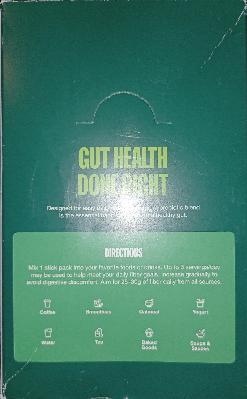 Supergut Foundational Daily Fiber Vegan & Sugar Free Prebiotic Powder 15 Stick