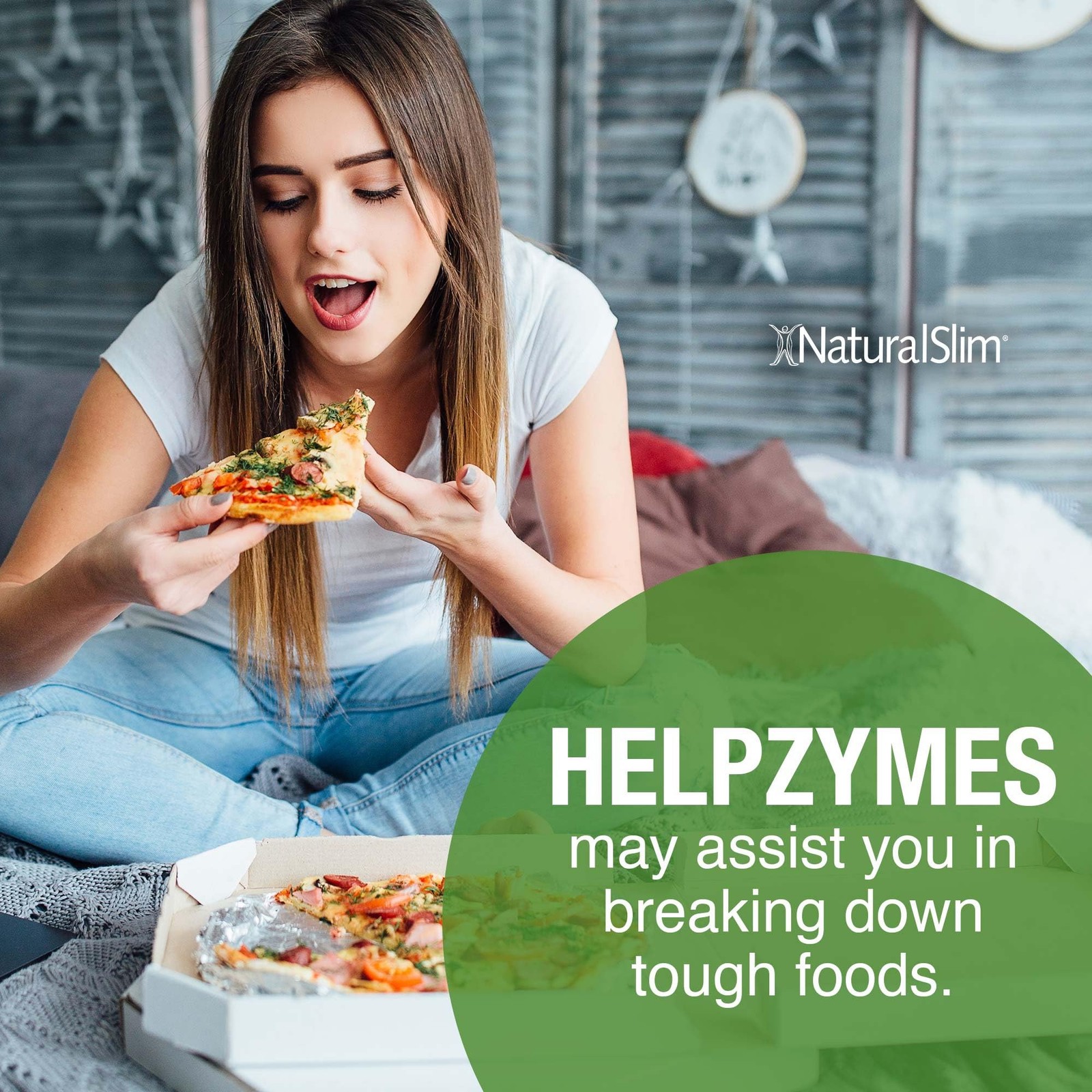NaturalSlim Helpzymes Digestive Formula 3-Pack – Digestive Enzymes Capsules
