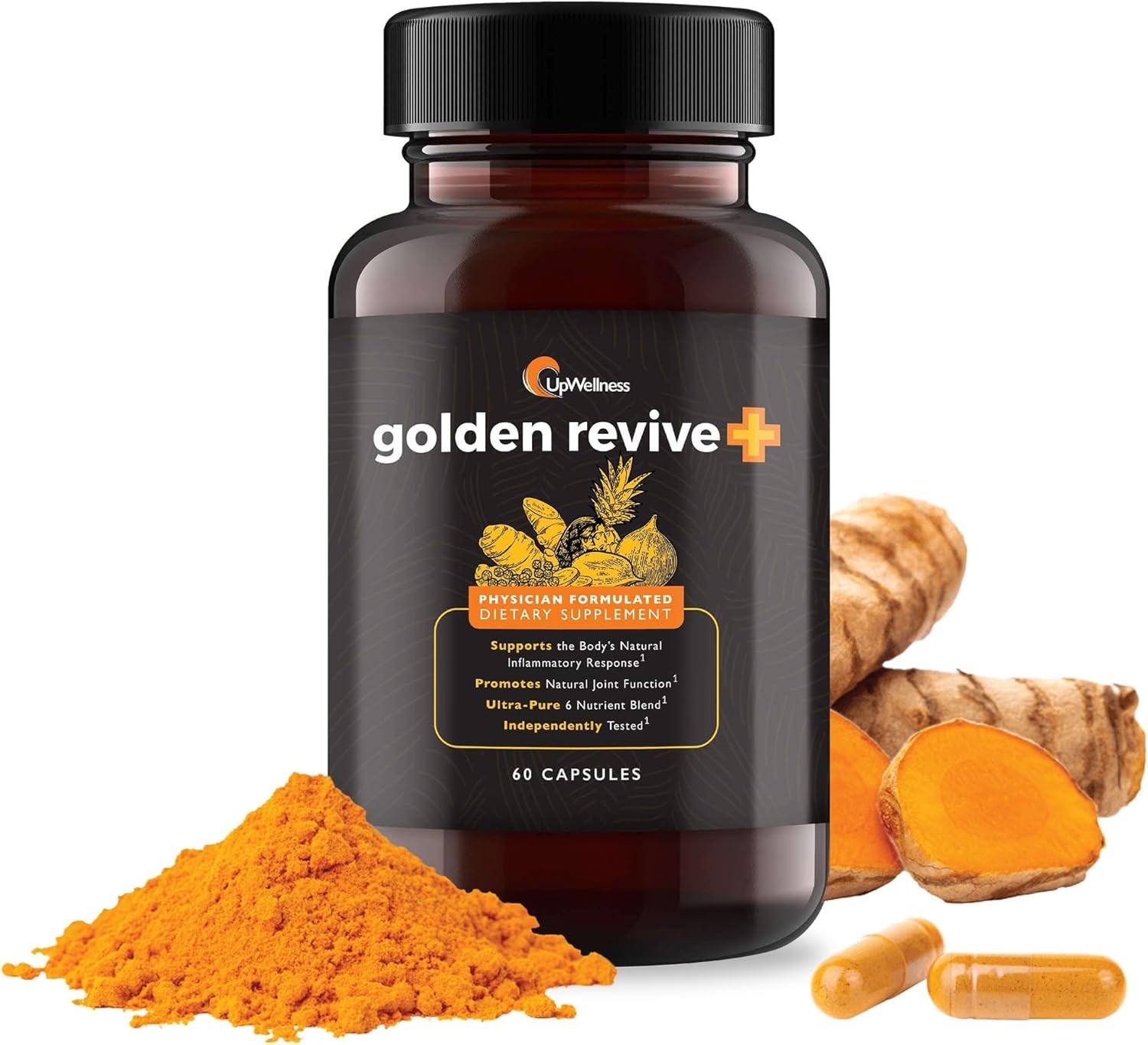 Golden Revive + Joint Support Supplement Featuring 60 Count (Pack of 1)