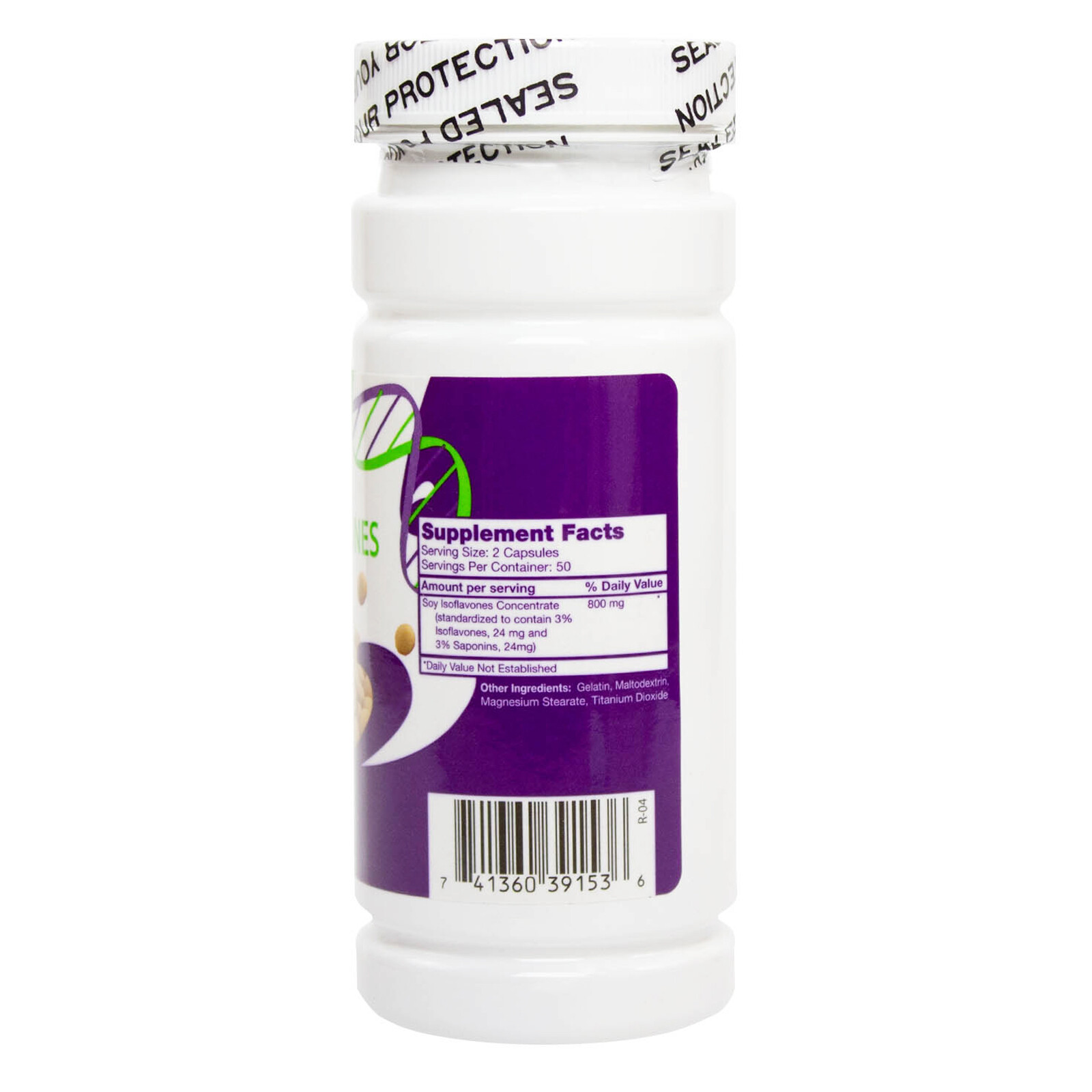 NON-GMO Pure Natural Soy Isoflavones 400 mg 100 Counts