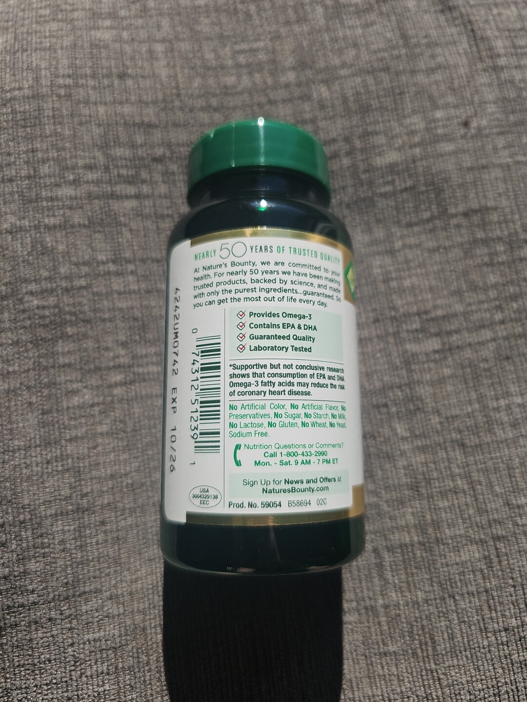 Nature’s Bounty Krill Oil Rapid Released Softgels Gluten Free 500 mg 30 Count