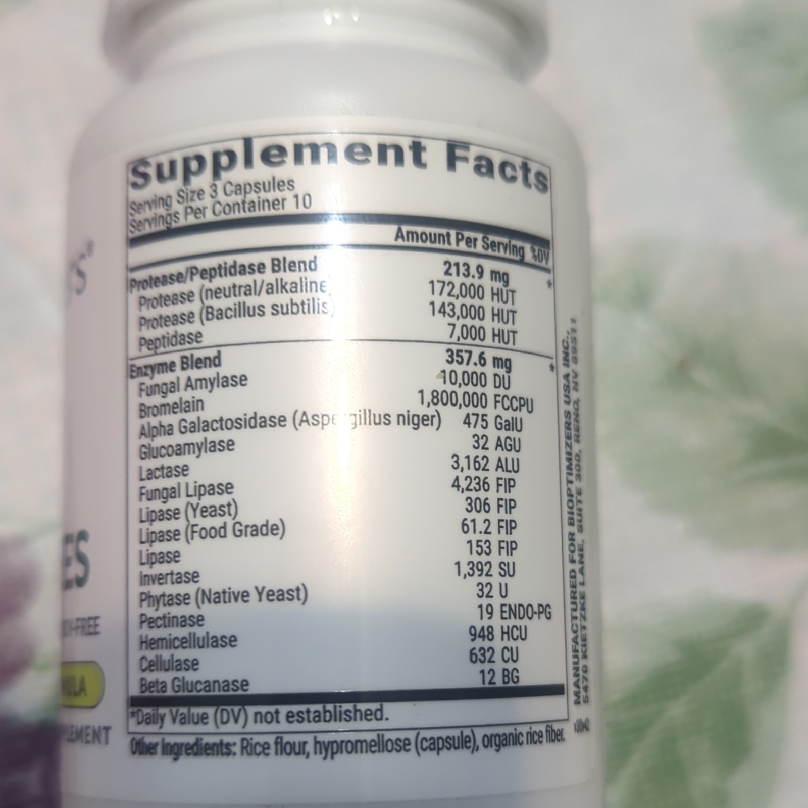 BiOptimizers MassZymes Enzyme Digestive Support Vegan 30 Veg Caps Exp 04/2027