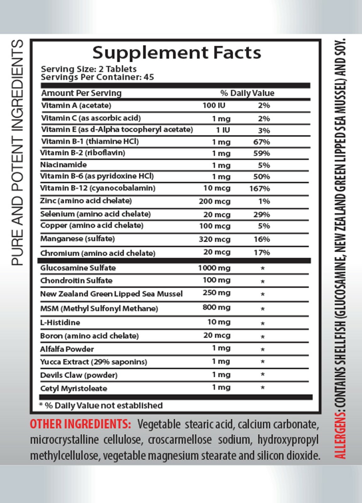 joint pain relief supplements – JOINT MATRIX PREMIUM COMPLEX – msm bulk 2B