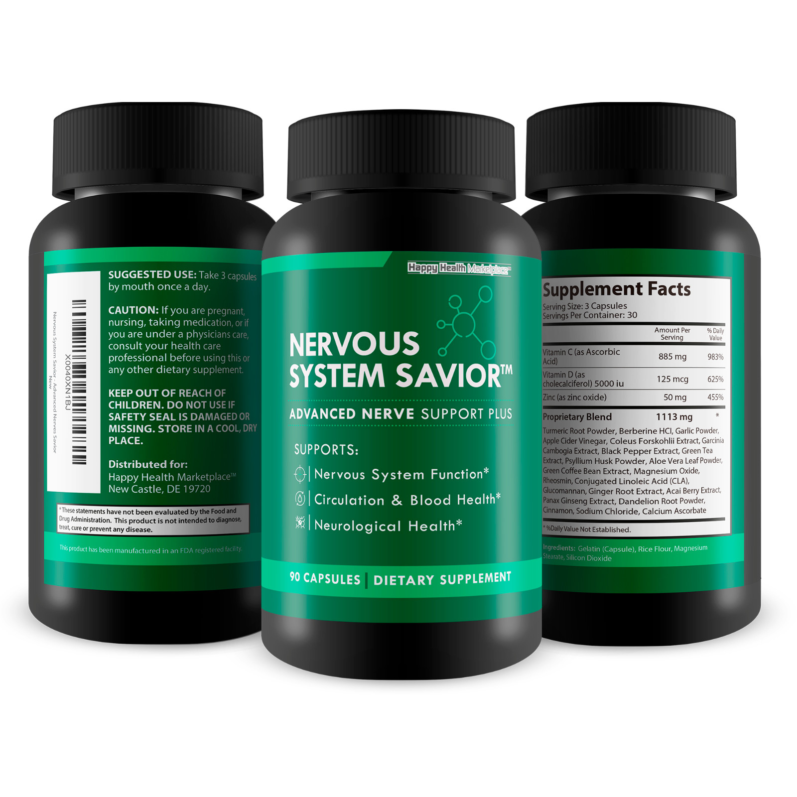 Nervous System Savior – Advanced Nerve Support – Best Nerve Support Supplement