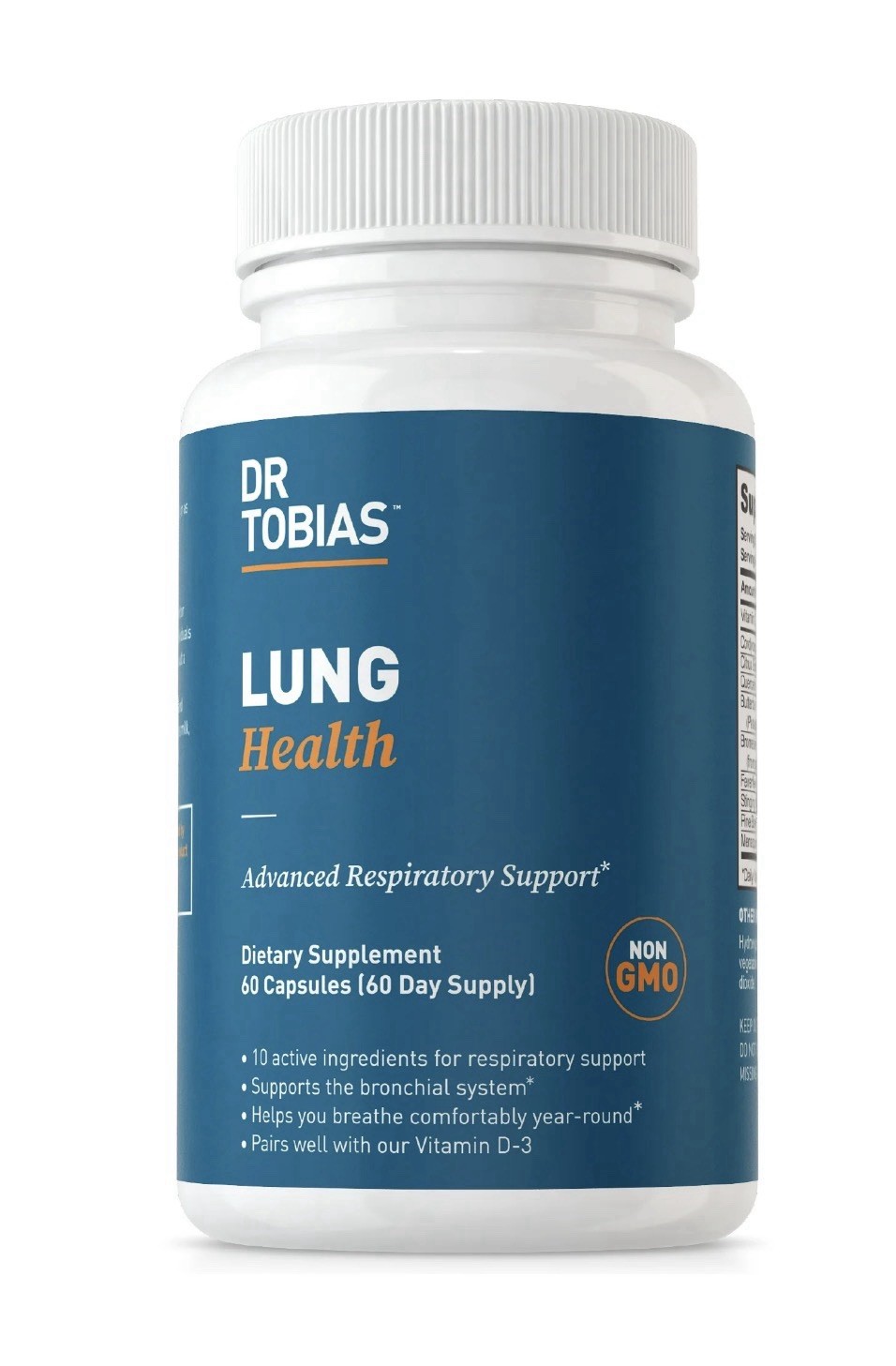Dr Tobias Lung Health Advanced Respiratory Support Non-GMO 60 Capsules