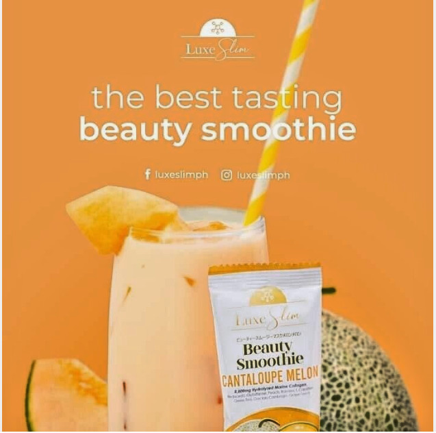 Luxe Slim Beauty Smoothie Cantaloupe Melon 21g /8 sachets. (US Seller)