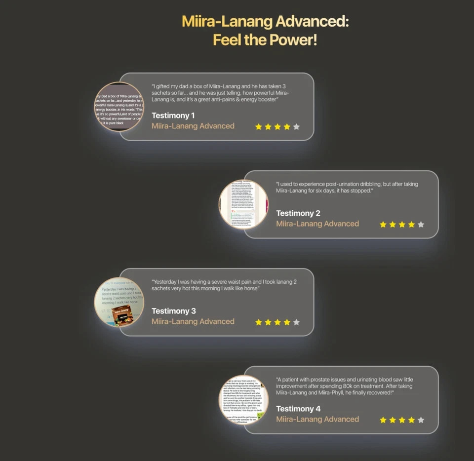 Miira Lanang coffee for men supports prostate and sexual health 30 sachets