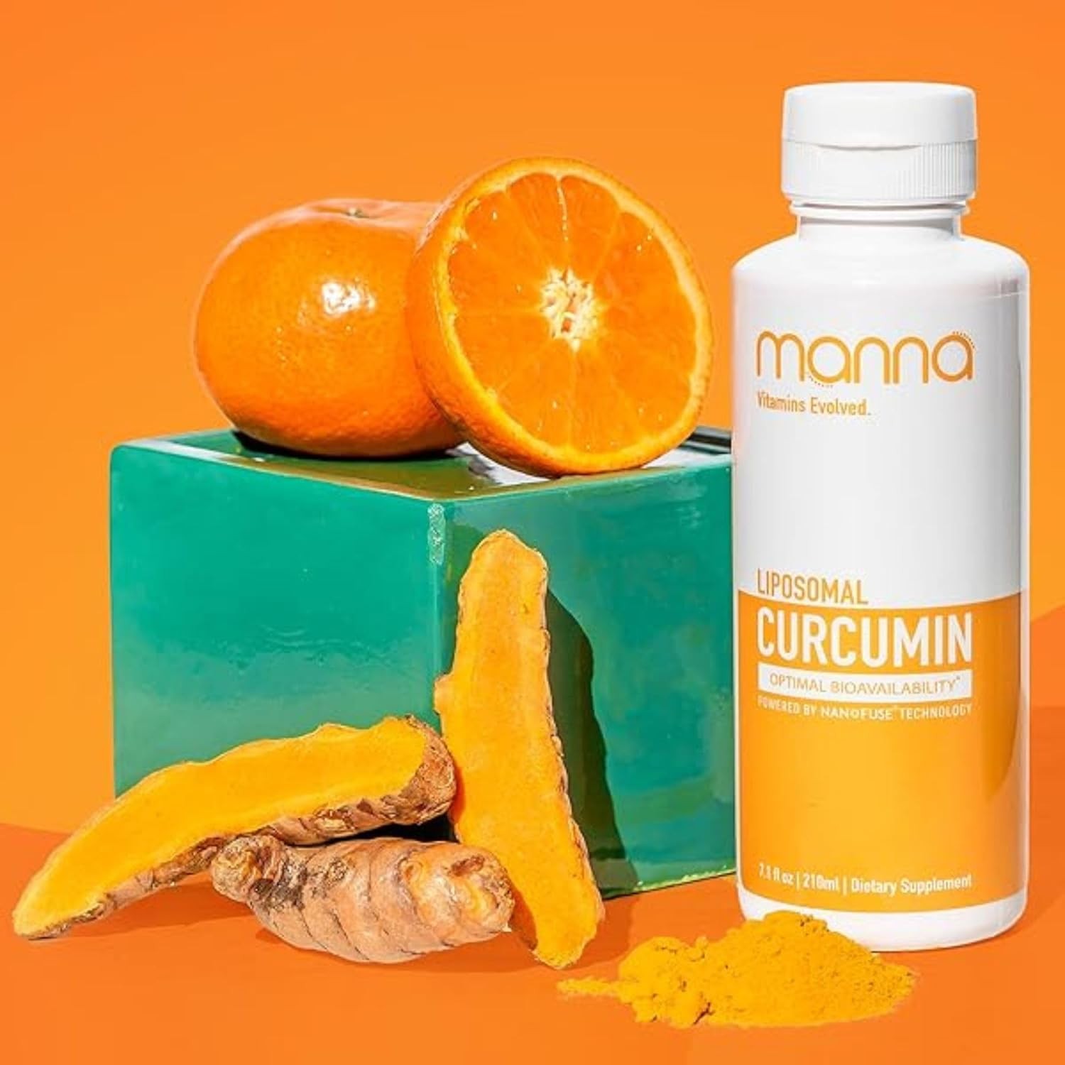 Manna Vitamins Evolved Liposomal Liquid Curcumin for 7.1 Fl Oz (Pack of 1)