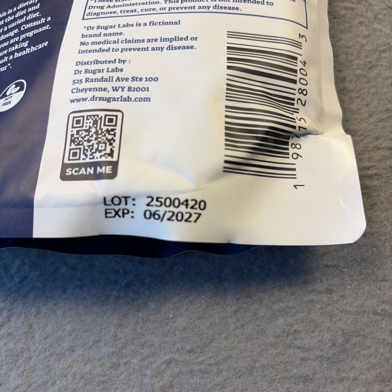Dr Sugar Labs Melatonin L-Theanine GABA Powder 10mg Sweet Sleep Support 5.29oz