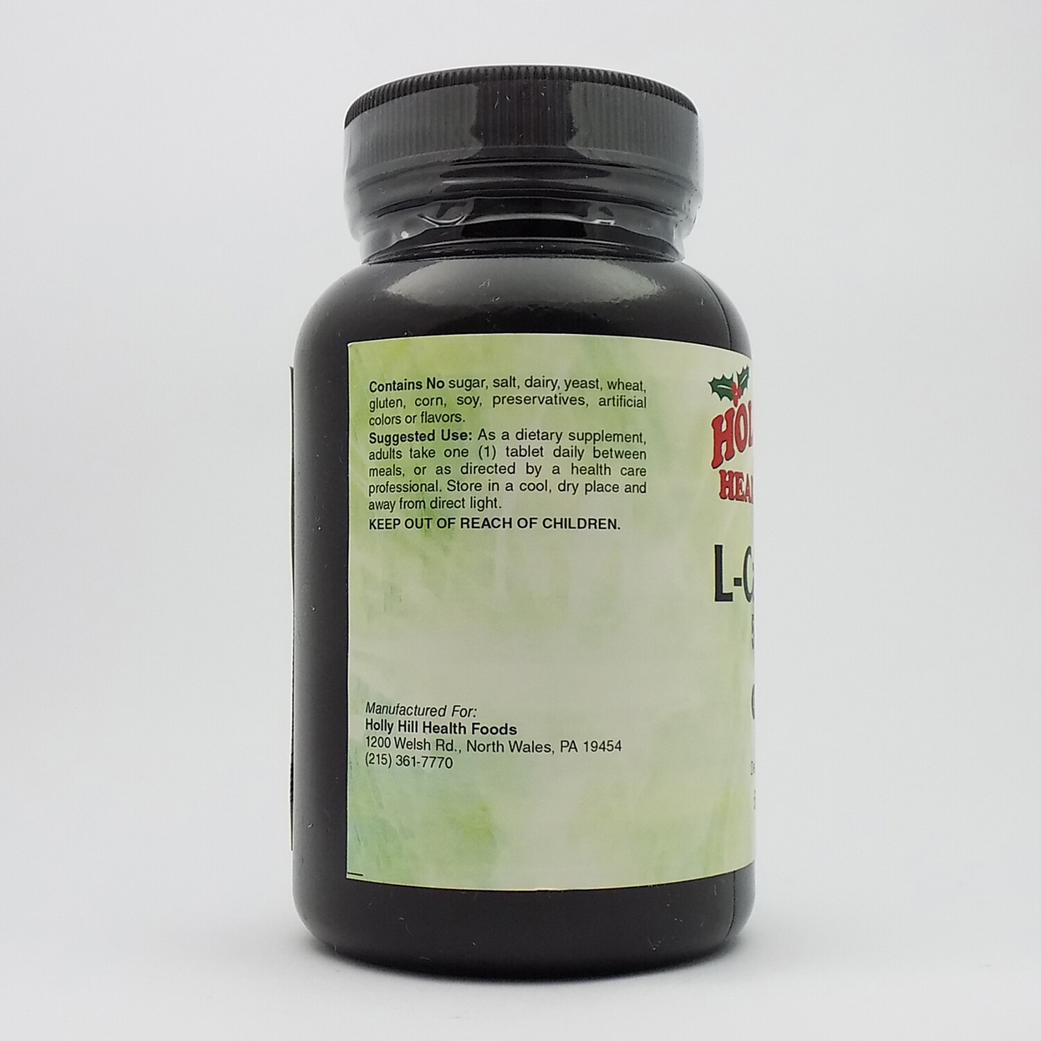 Holly Hill Health Foods, L-Carnitine 500 MG, 60 Tablets