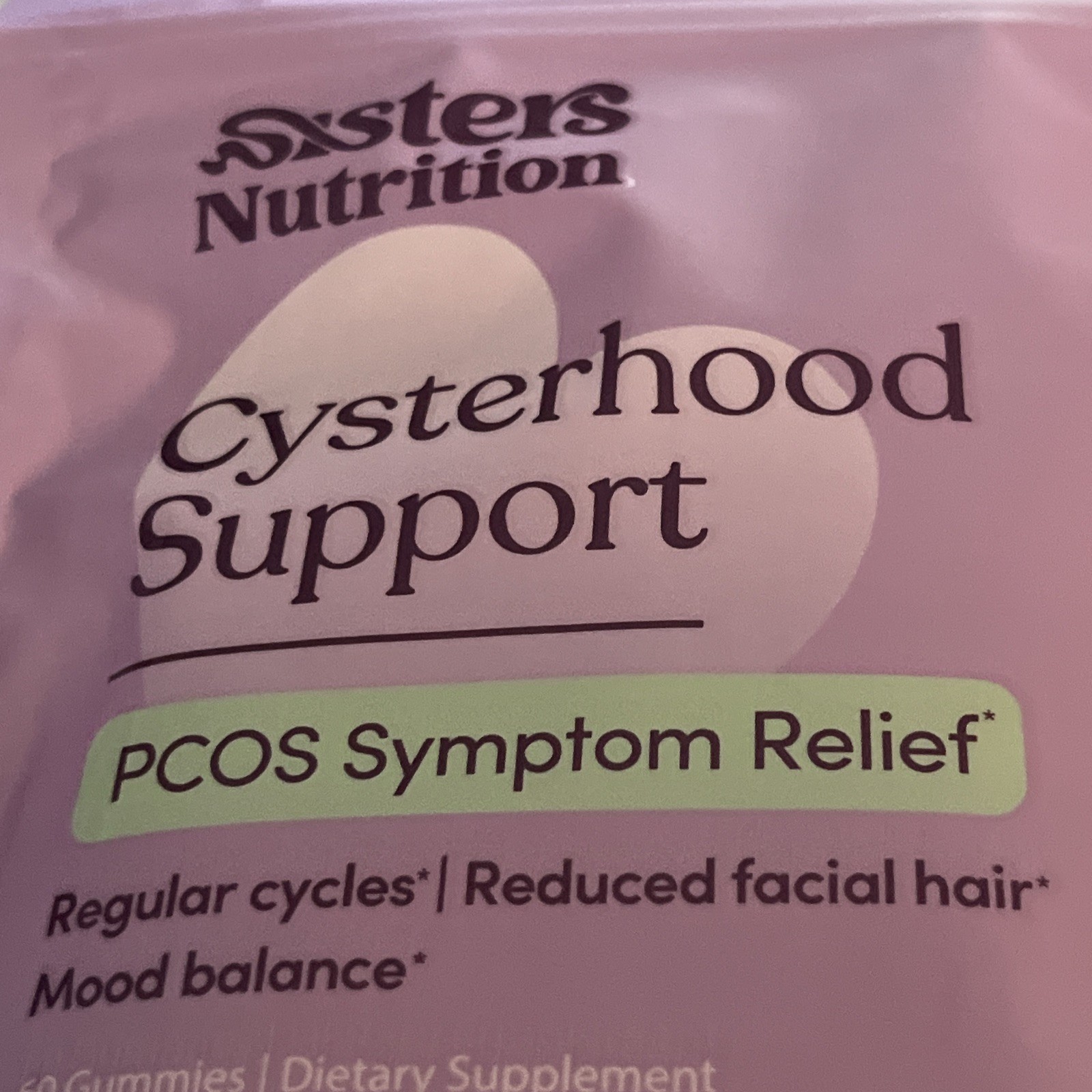 Sisters Nutrition Cysterhood Support Gummies 60 Count PCOS Relief Tropical Rosé