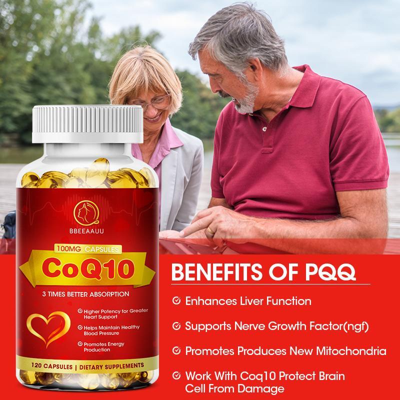 Coenzyme Q10 100mg Promotes Cardiovascular Health | Heart Health High Absorption
