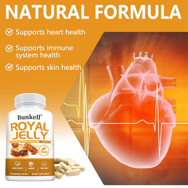 Royal Jelly Capsules | 1995mg | 30/60/120 count | Non-GMO and Gluten Free