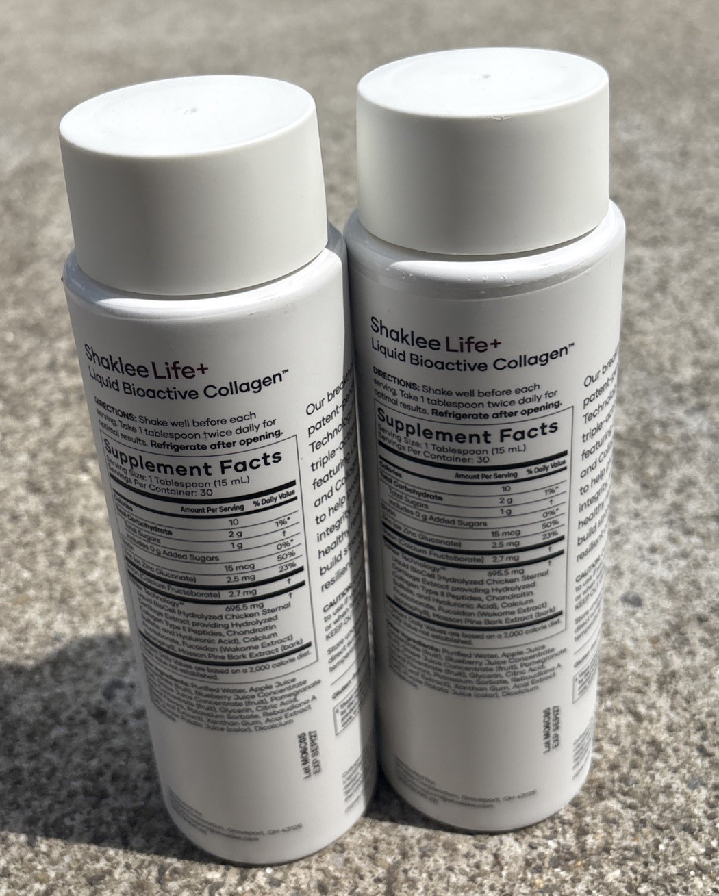 2 Pack Shaklee Liquid BioCell Life+ Bioactive Collagen TriPlex 15.2 EXP 9/27