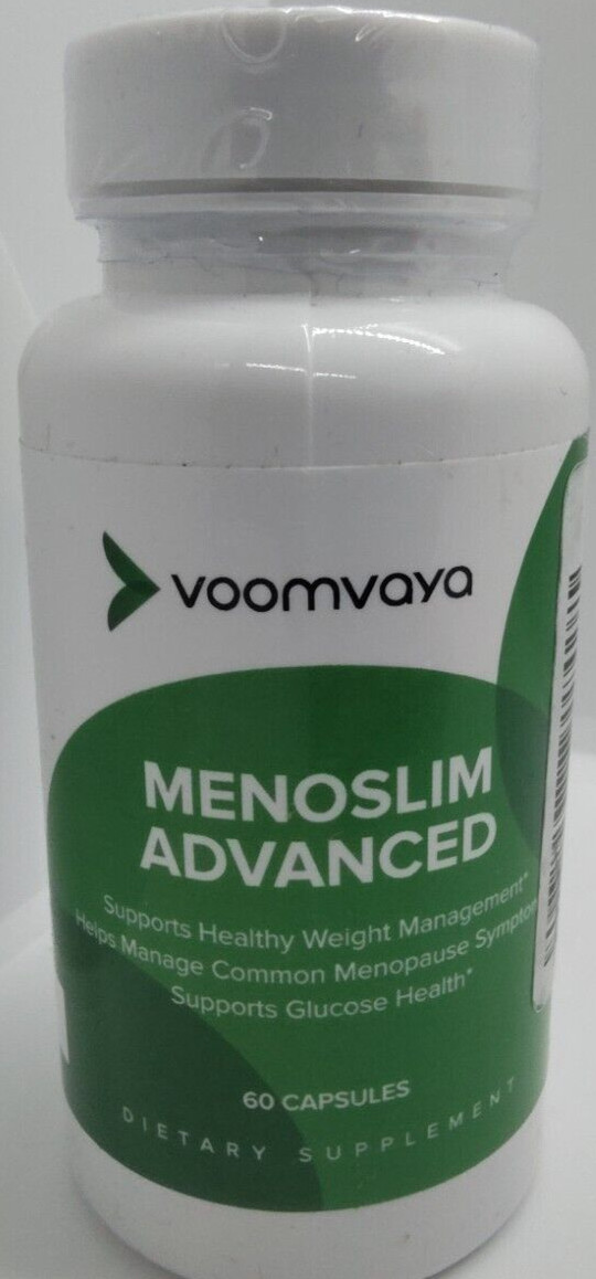 MenoSlim Advanced ~ Menopause Support, Weight Loss ~ 60 Caps – 8/2026