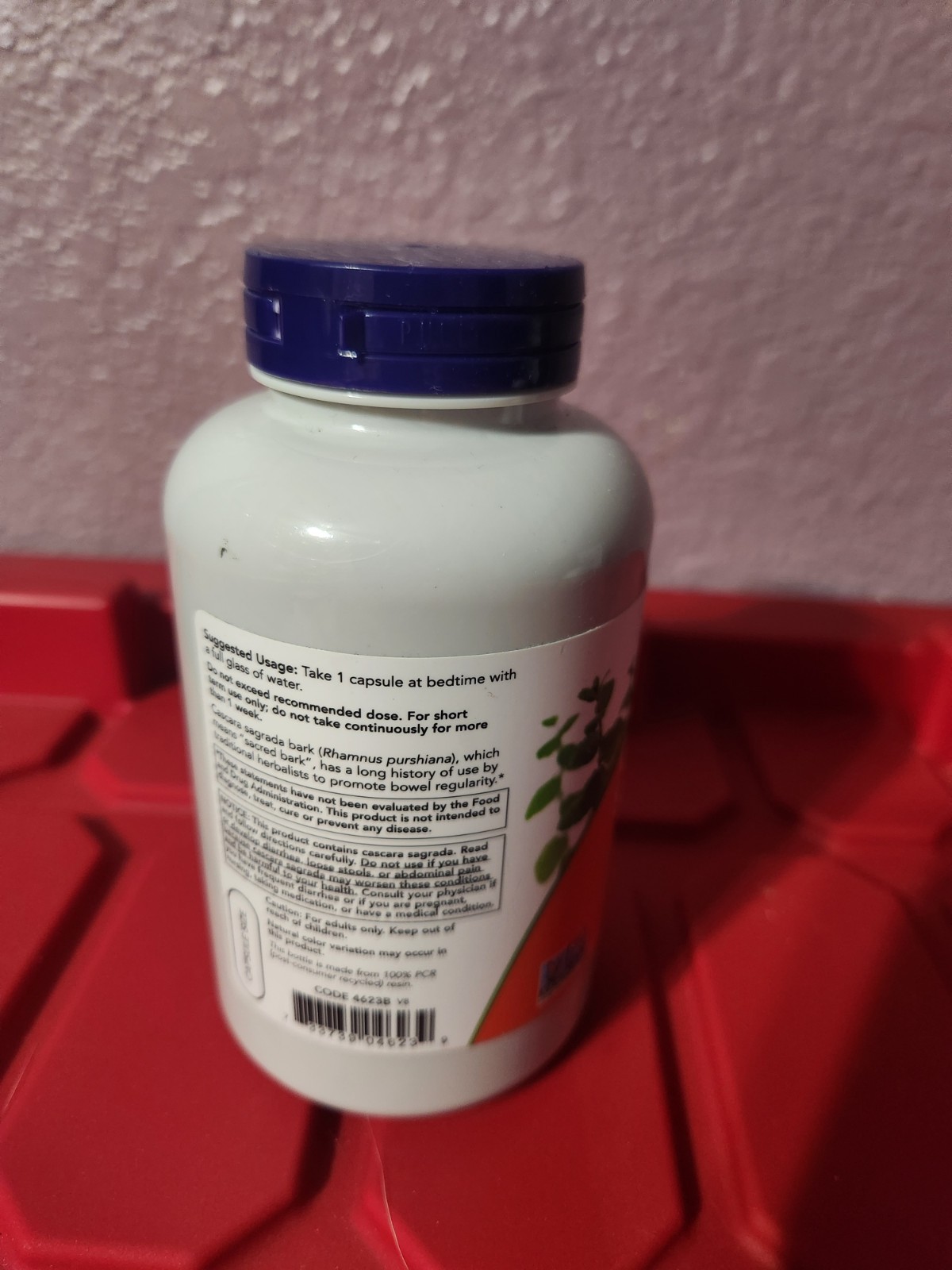 NOW Foods Cascara Sagrada 450mg 250 Veg Capsules Herbal Regularity Supplement Ex