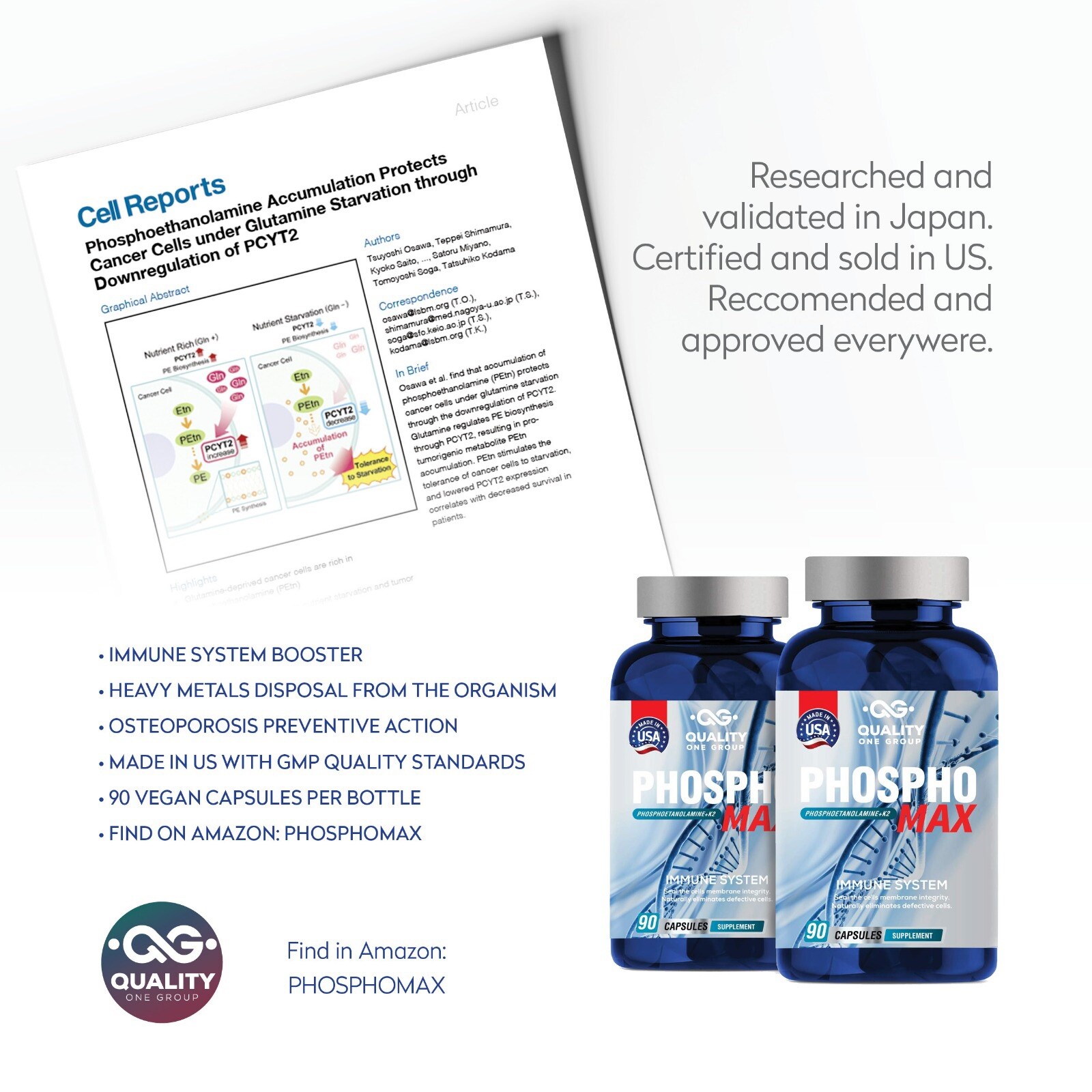 PHOSPHOETHANOLAMINE-Fosfoetanolamina Formule Original USP- 02 Unidades