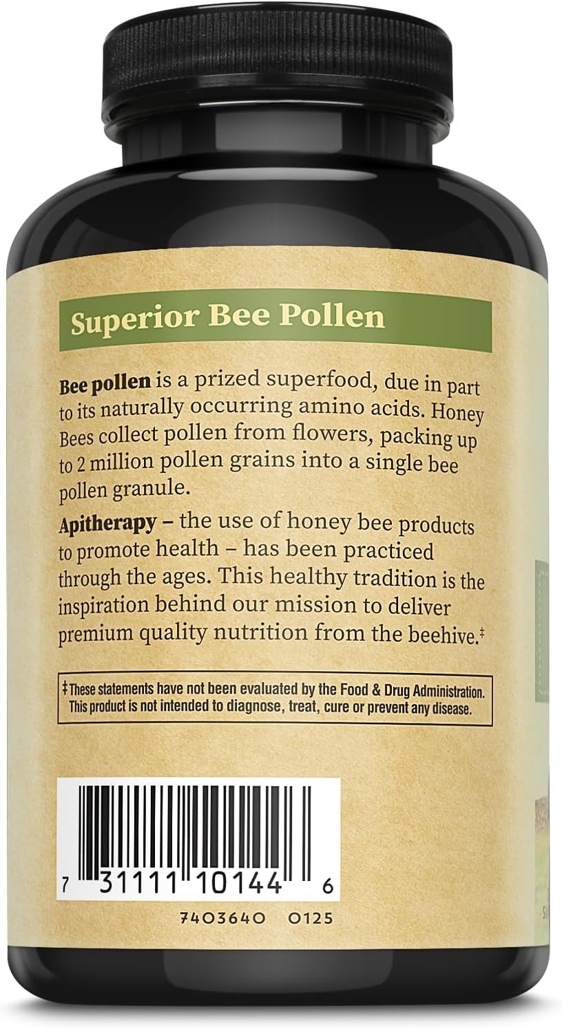 Honey Gardens Bee Pollen, Capsule | 580mg 150ct