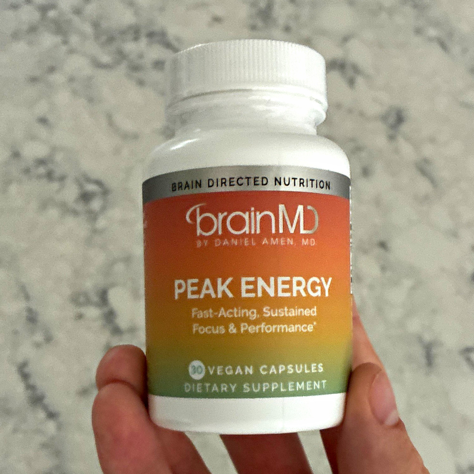brainMD Peak Energy Energy Support Focus & Performance 30ct Vegan Capsules