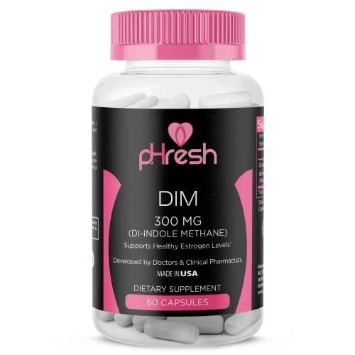 pHresh PH Fresh DIM 300 MG DI-INDOLE METHANE Estrogen Support 60 Ct Exp 01/27