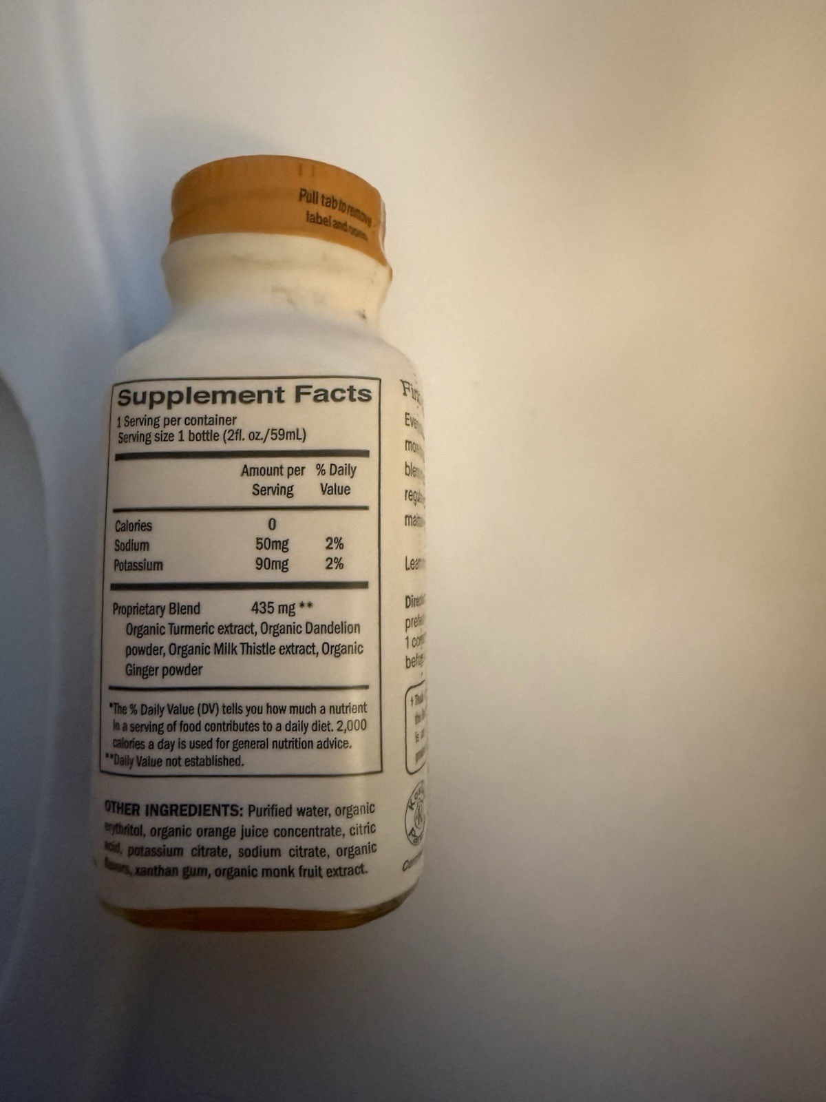 Dose Liver Support Liquid Supplement Milk Thistle Turmeric 2 fl oz Exp 12/2028