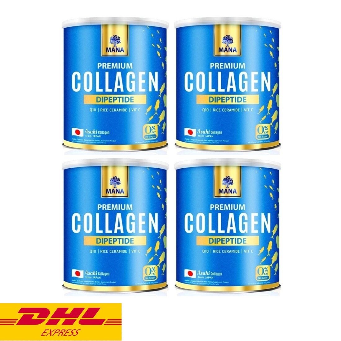 4x MANA Premium Collagen Dipeptide Powder Anti-aging Younger Skin Brighten 110 g