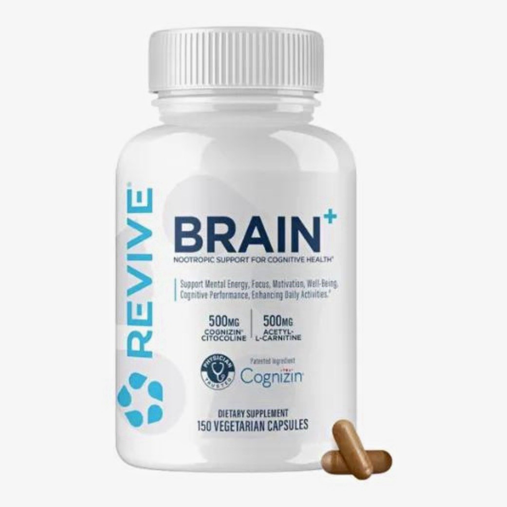 Revive Brain+ Cognitive Health Nootropic Dietary Supplement Vegetarian 150 Caps