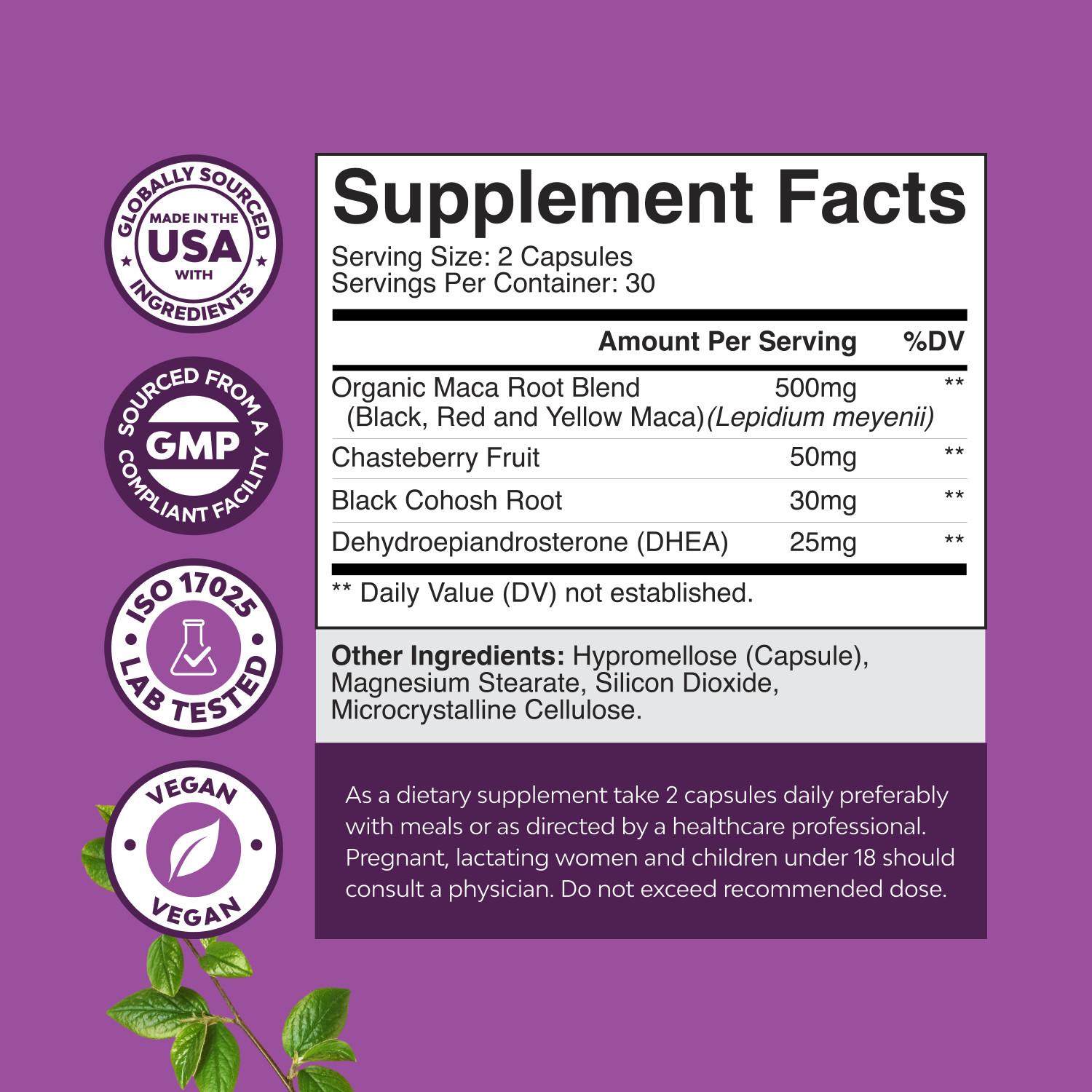 Complete Perimenopause Supplement for Women – Multibenefit Menopause Relief 60ct